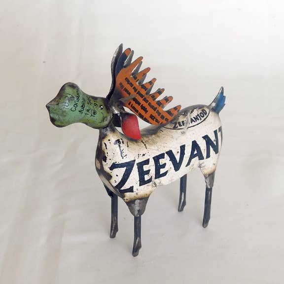 Small Moose Recycled Metal Animals