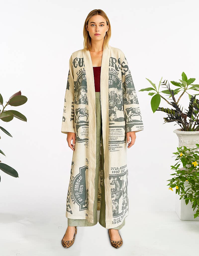 COTTON LONG CARDIGAN (TH-2017)