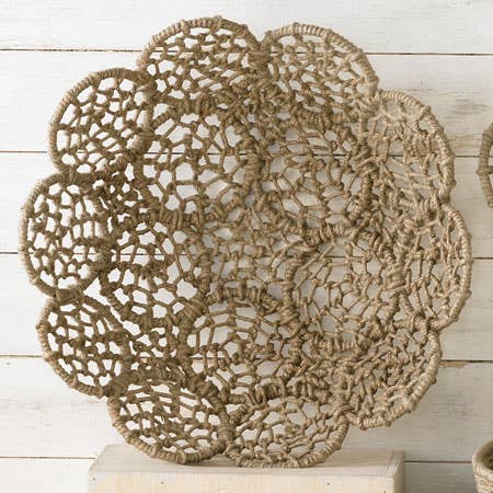 18" Jute Floral Basket