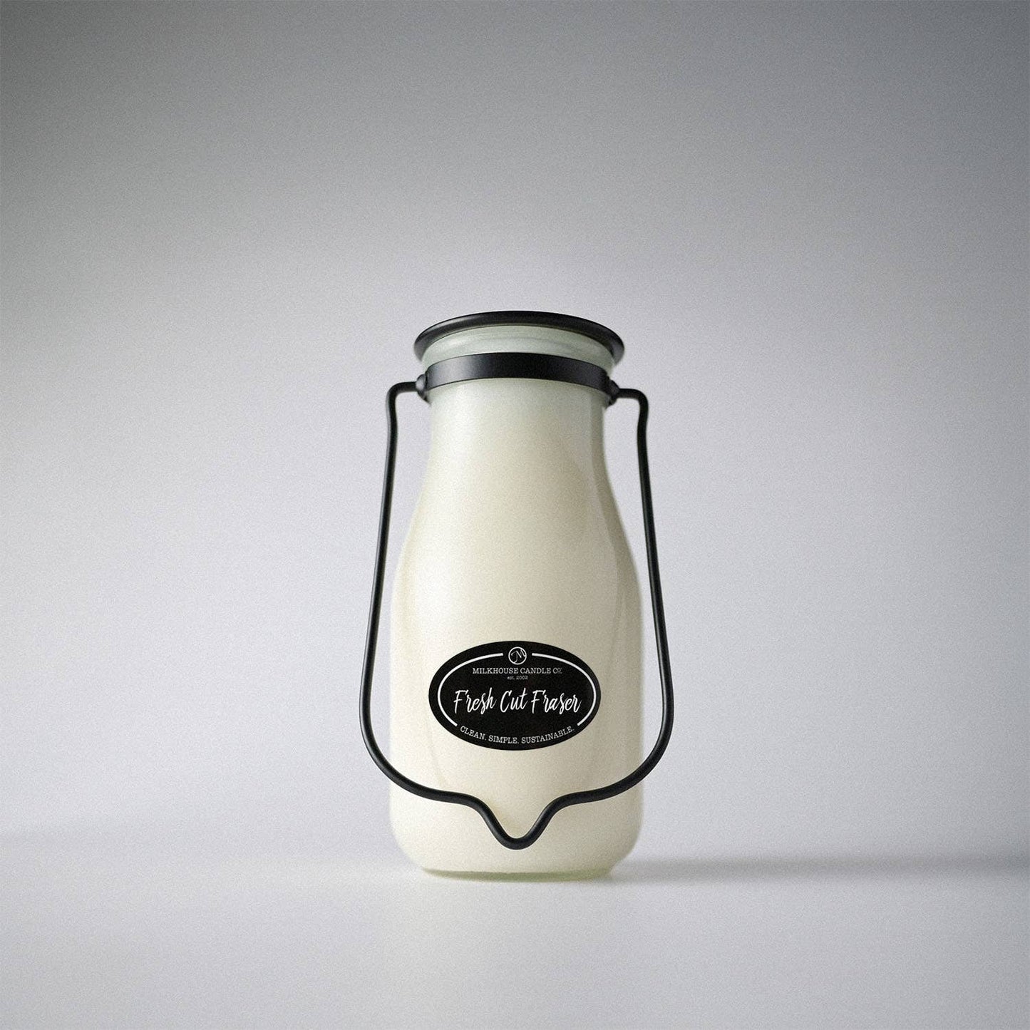 14 oz Milkbottle Candle: Fresh Cut Fraser