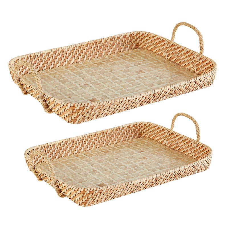 Woven Rattan Tray