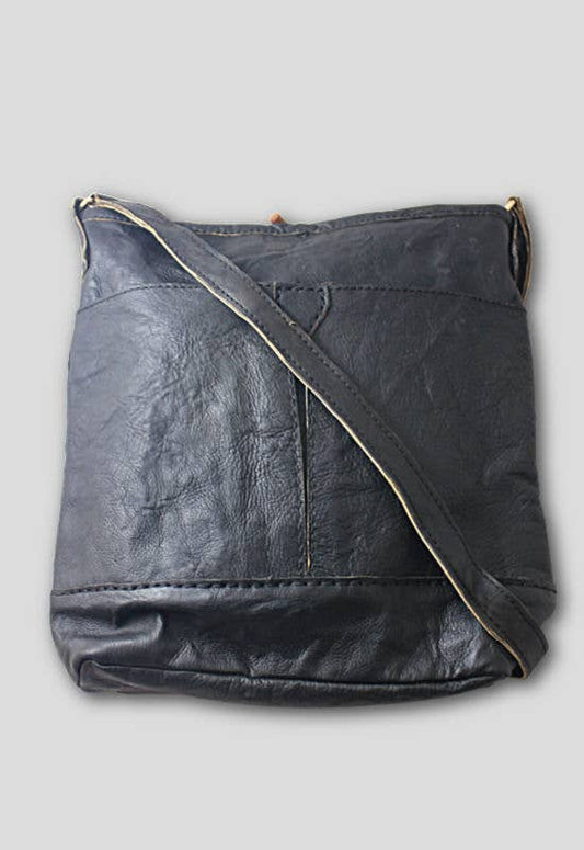 Cruelty Free Leather Crossbody Bag