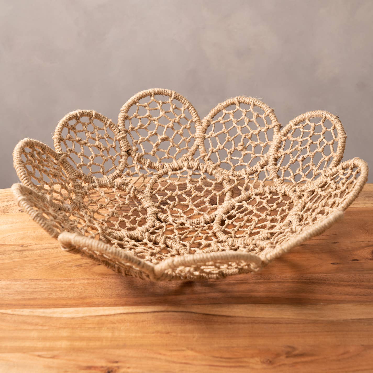 18" Jute Floral Basket