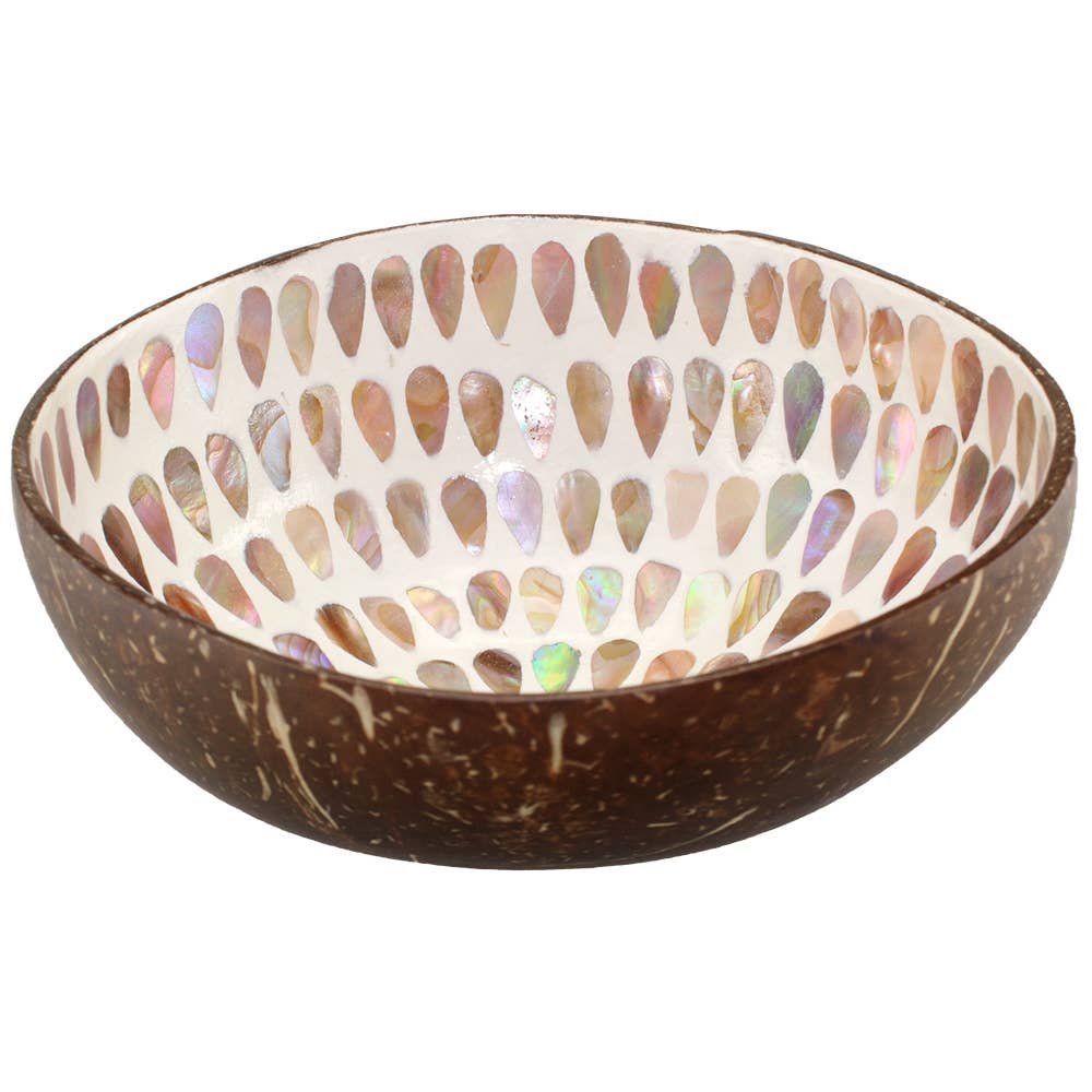 Coconut Bowl Mother of Pearl Inlay -LVH01