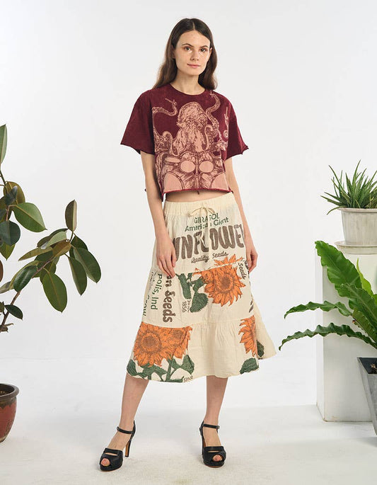 WOMENS CLOTHING-COTTON SKIRT (TH-1930)