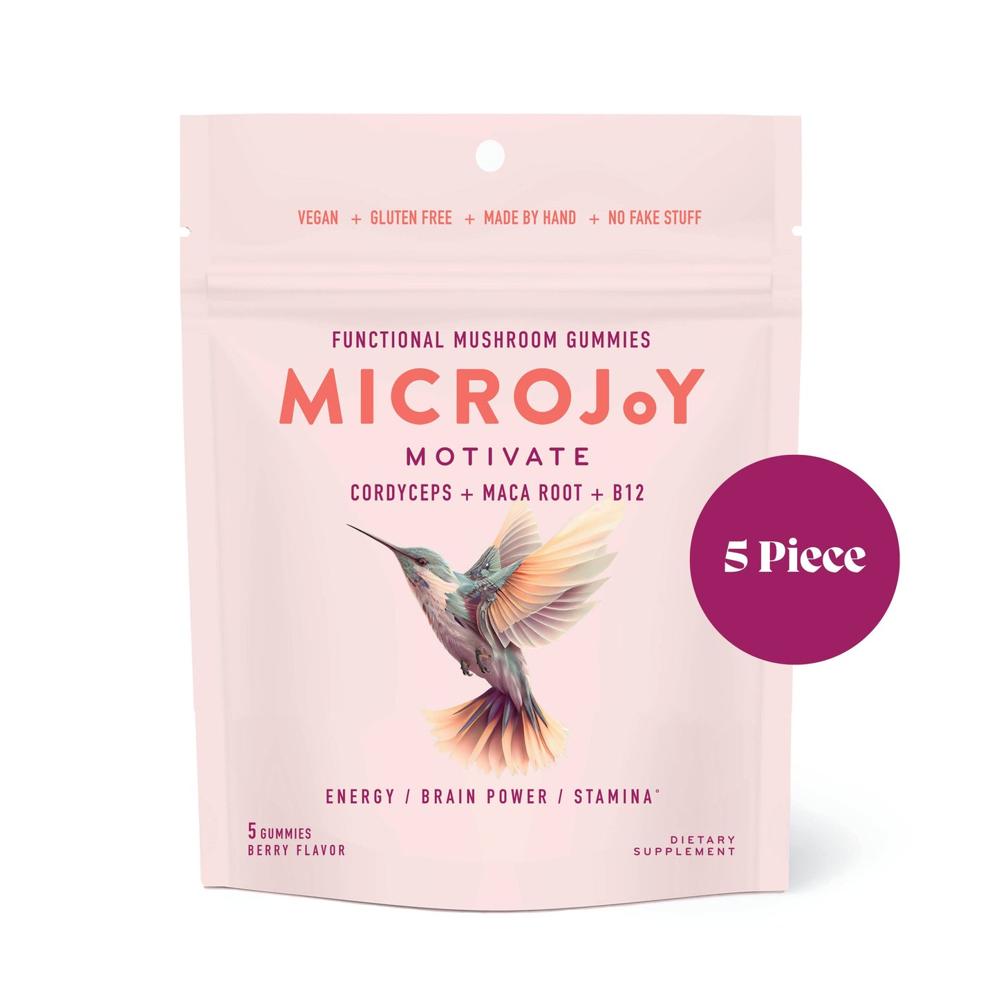 Motivate Mushroom Gummies (5) / Vegan Supplement / Energy