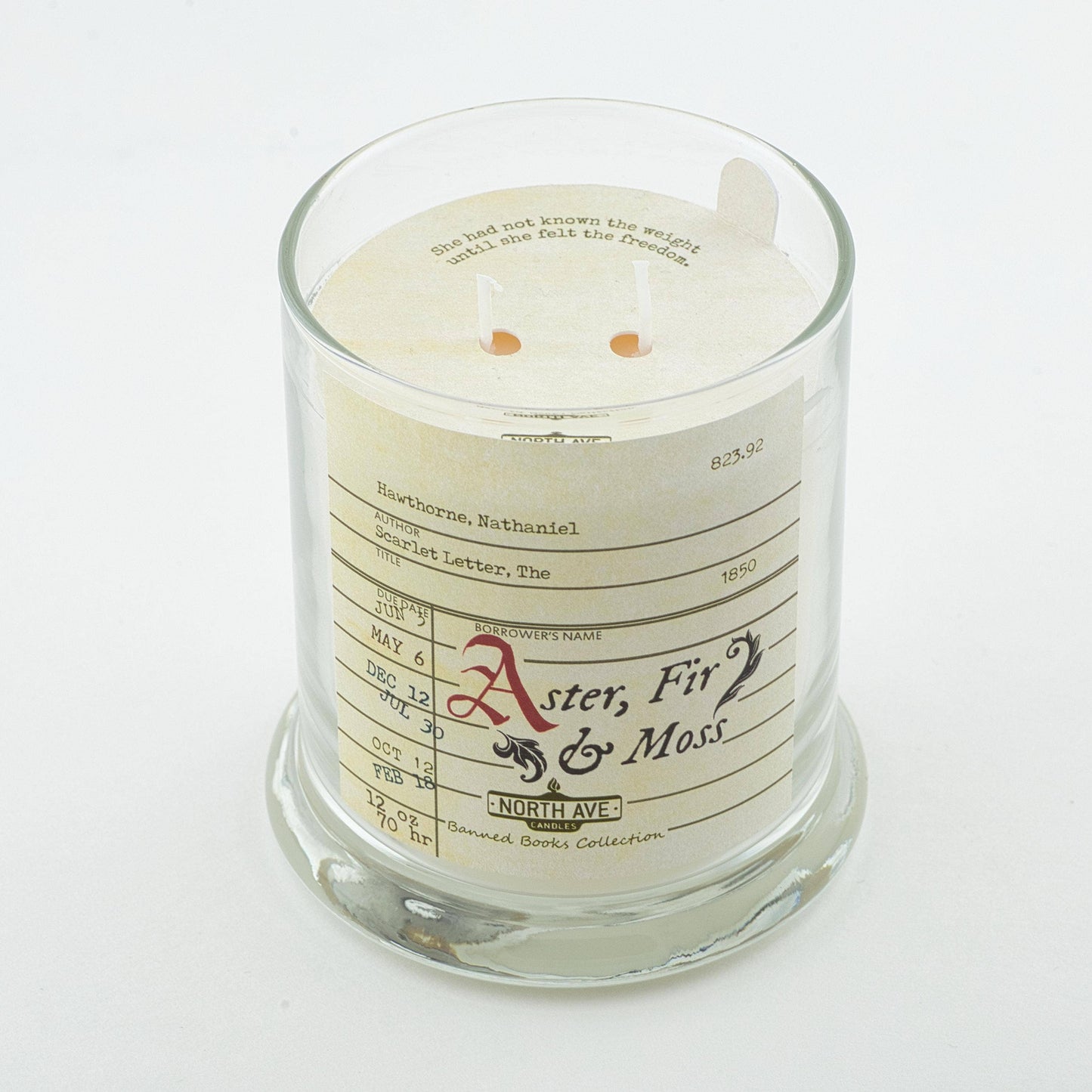 Banned Book Candle / Scarlet Letter / Book Lover Gift