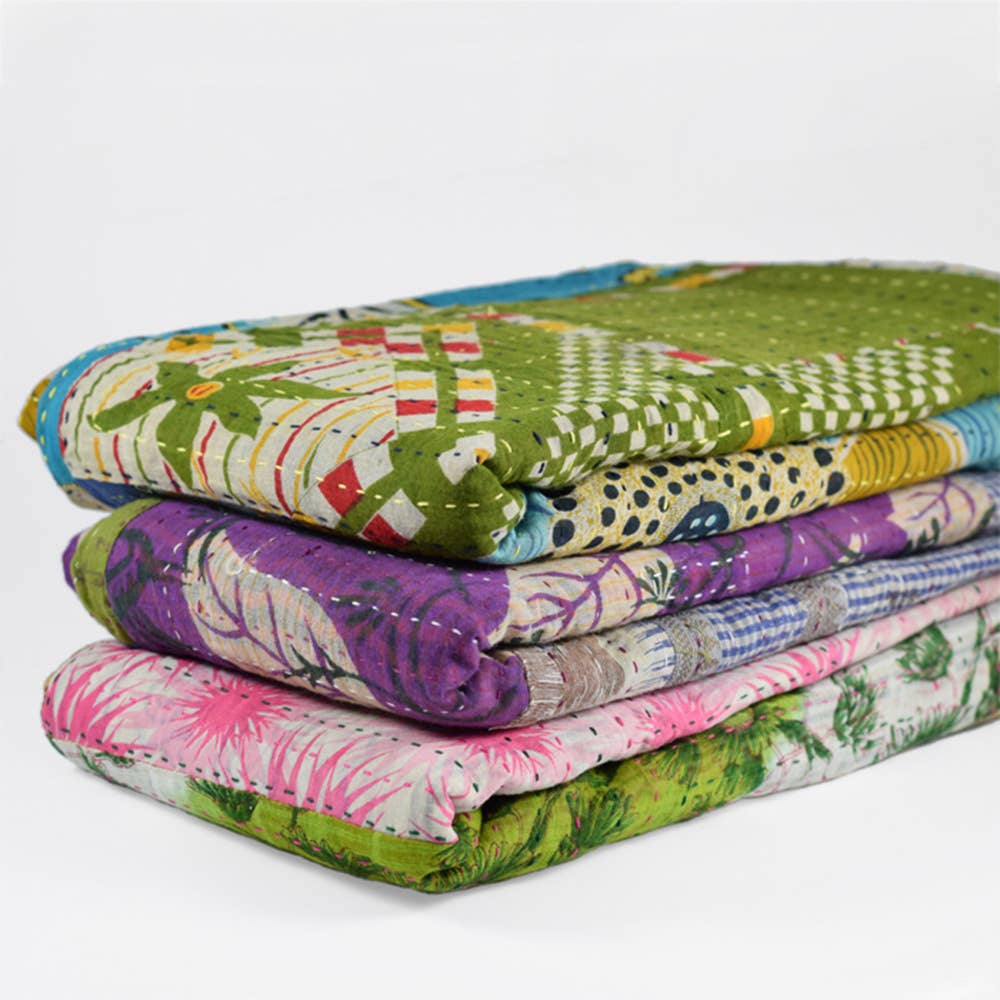 Kantha Throw