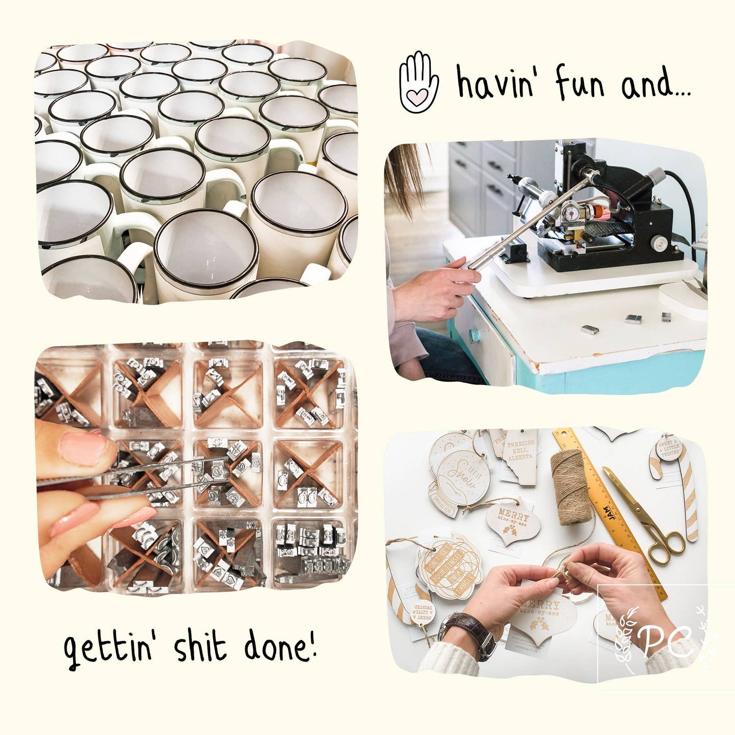 Peace Love Happiness | Ceramic Mug