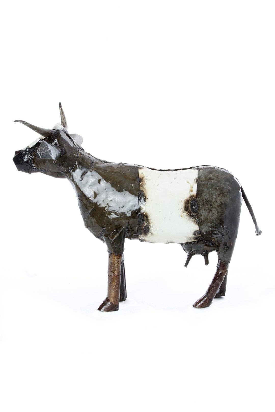 Dairy Cow Recycled Oil Drum Sculpture