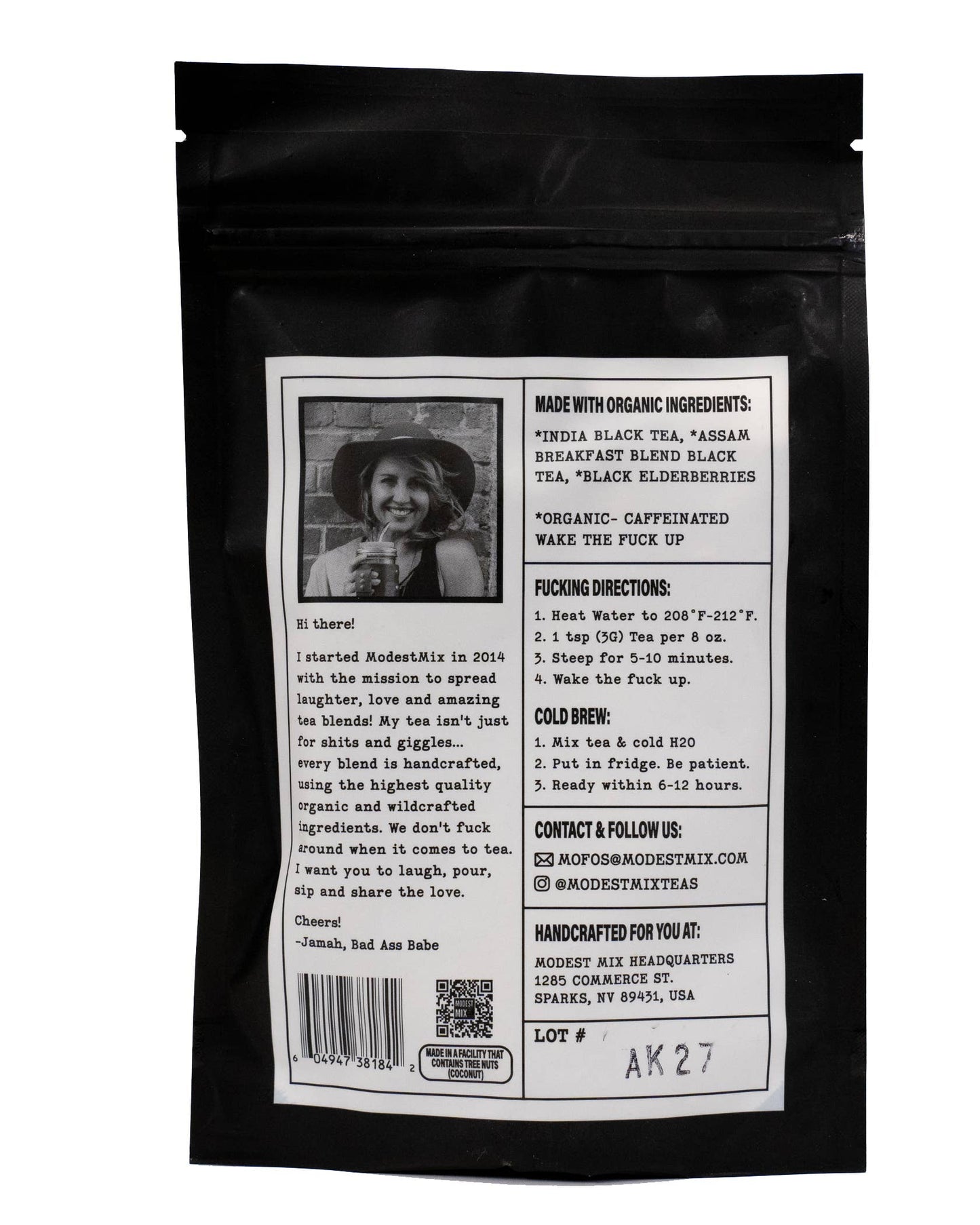 Wake the Fuck Up: bold caffeinated loose leaf tea blend