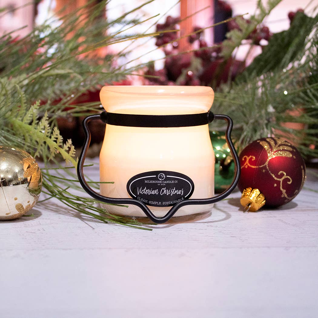 5 oz Cream Jar Candle: Victorian Christmas