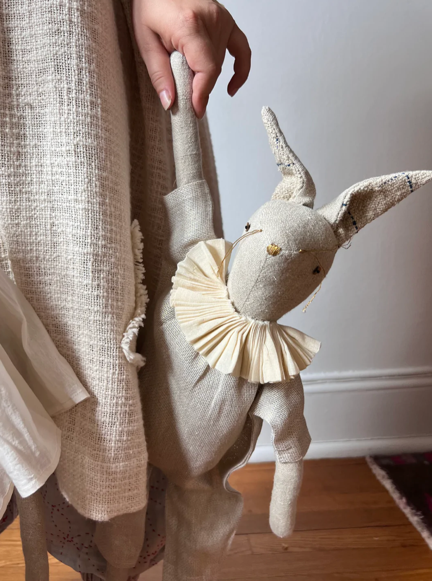Ruffle Bun Ragdoll - Cotton-filled Art Doll