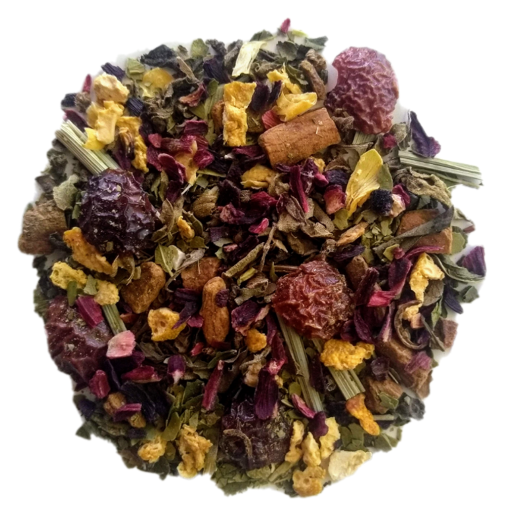You're Fucking Awesome: refreshing caffeinated loose leaf tea blend