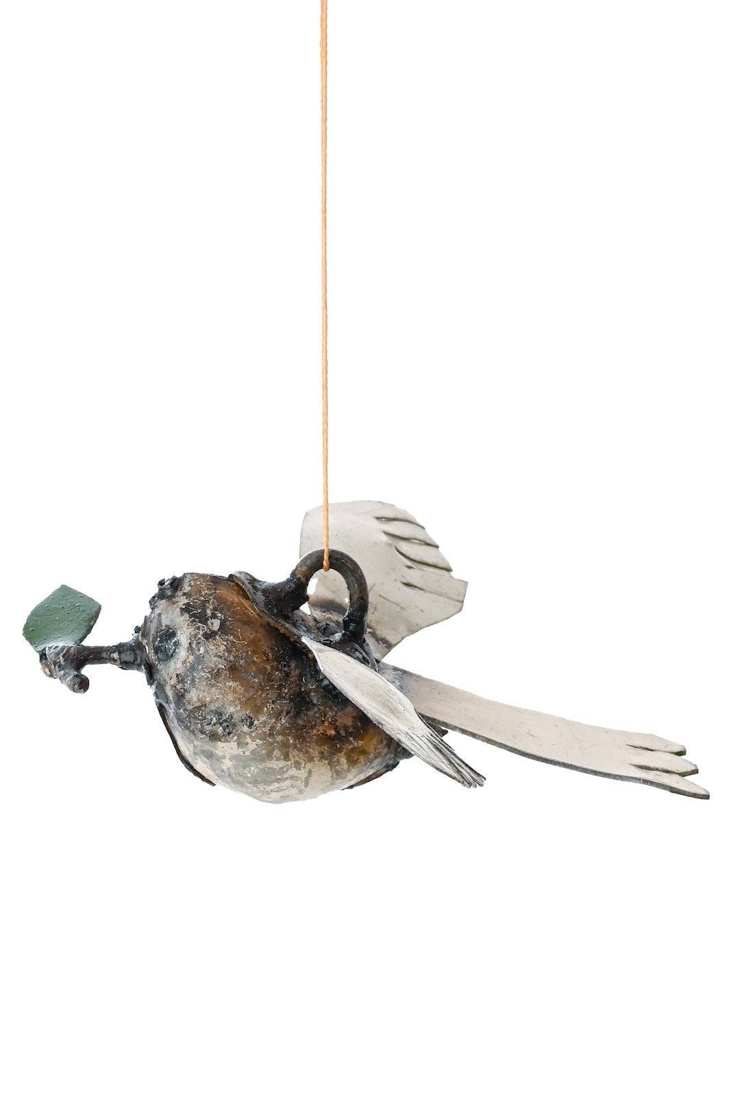 Recycled Metal Dove of Peace Ornament