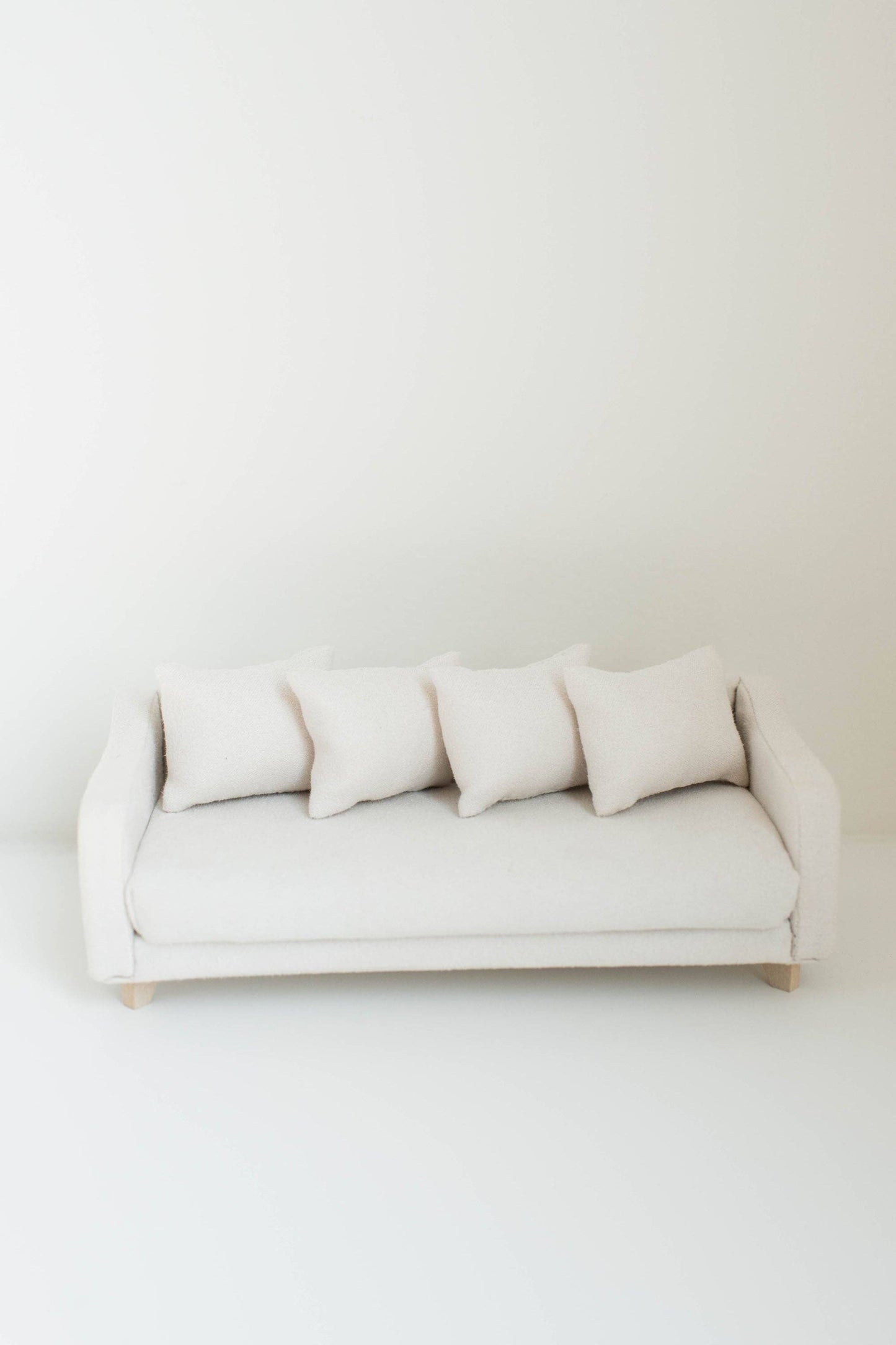 Dollhouse Adelaide Scoop Arm Sofa | Pearl White