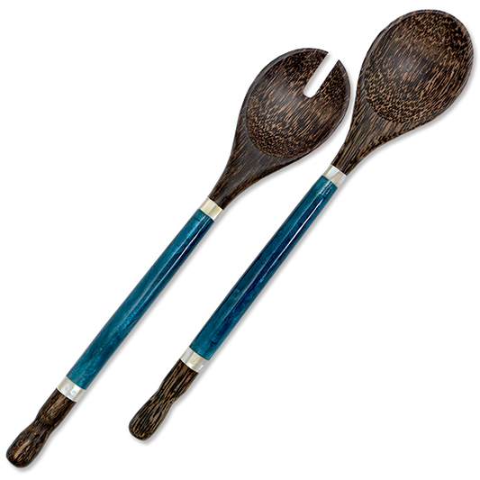 Capiz & Palm Wood Server | Indigo