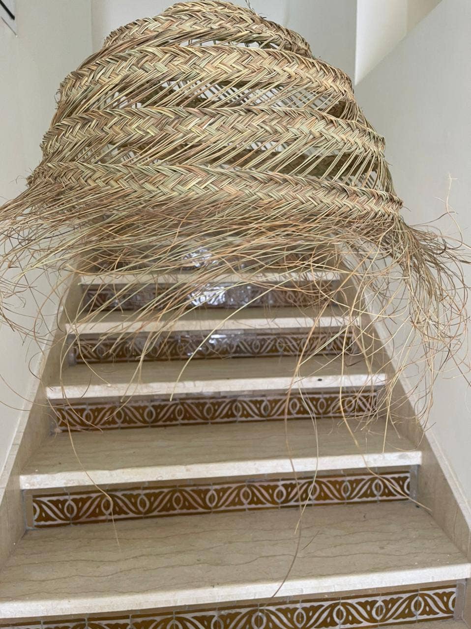 Straw lamp shades, rattan braided pendant light