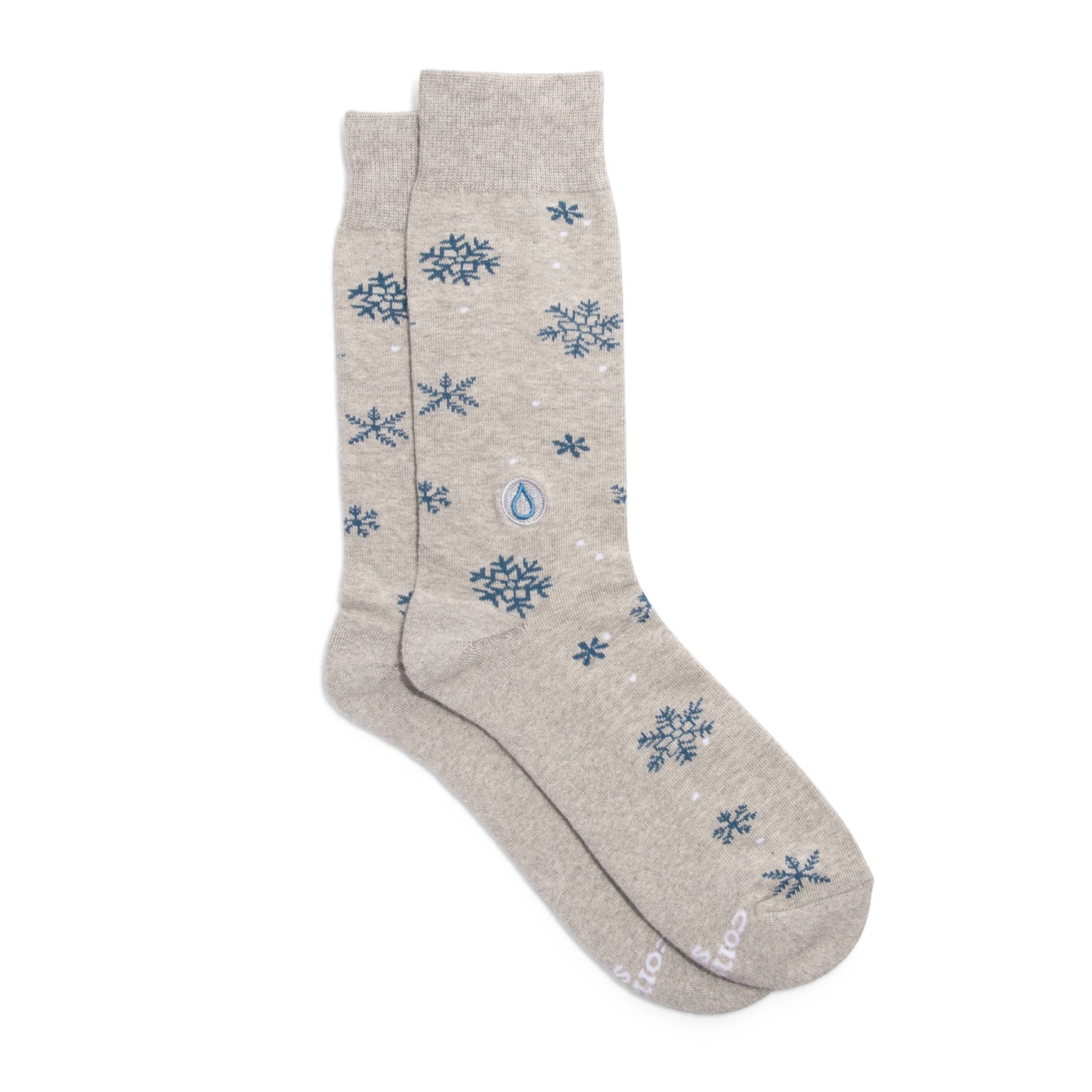 Socks that Give Water (Gray Snowflakes)
