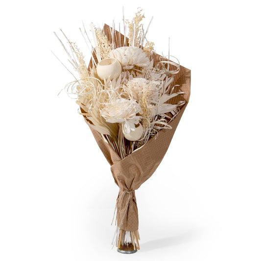 Preserved Bouquet Sola Flower and Bleach Palm