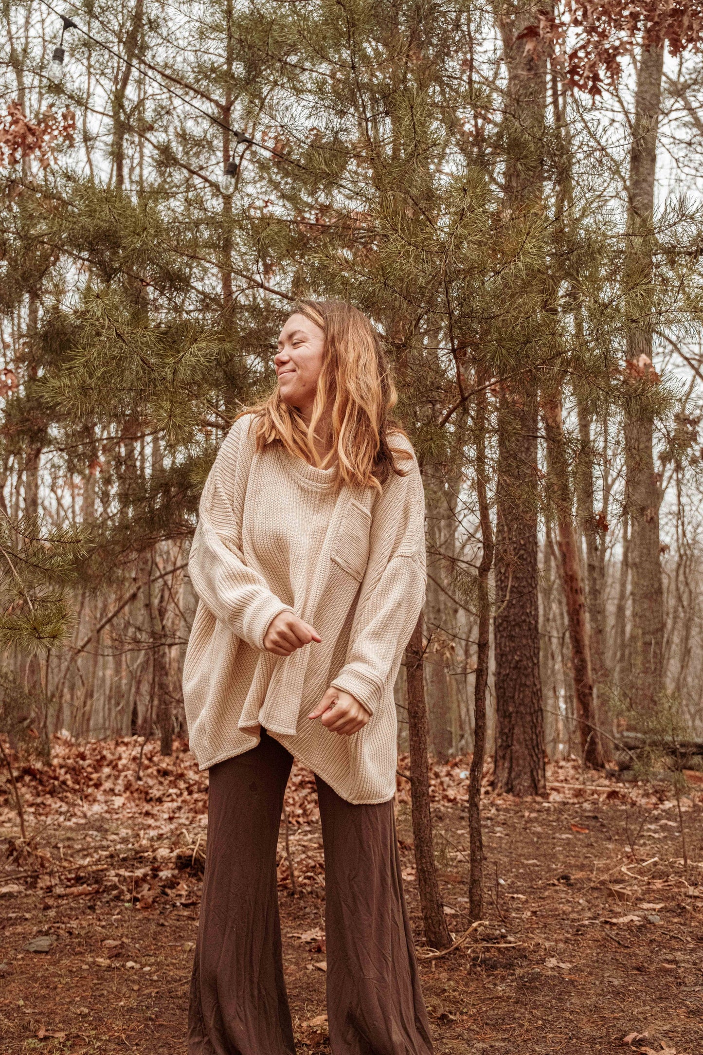 100% Organic Cotton Unisex Pocket Oversized Pullover Sweater