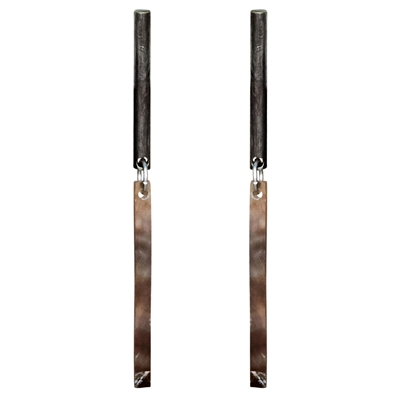 Vail Earring, Silver, Mother of Pearl - Dark