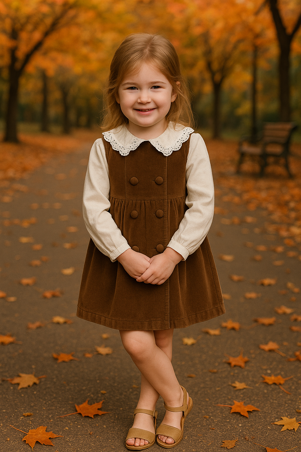 Sleeveless  Corduroy Dress