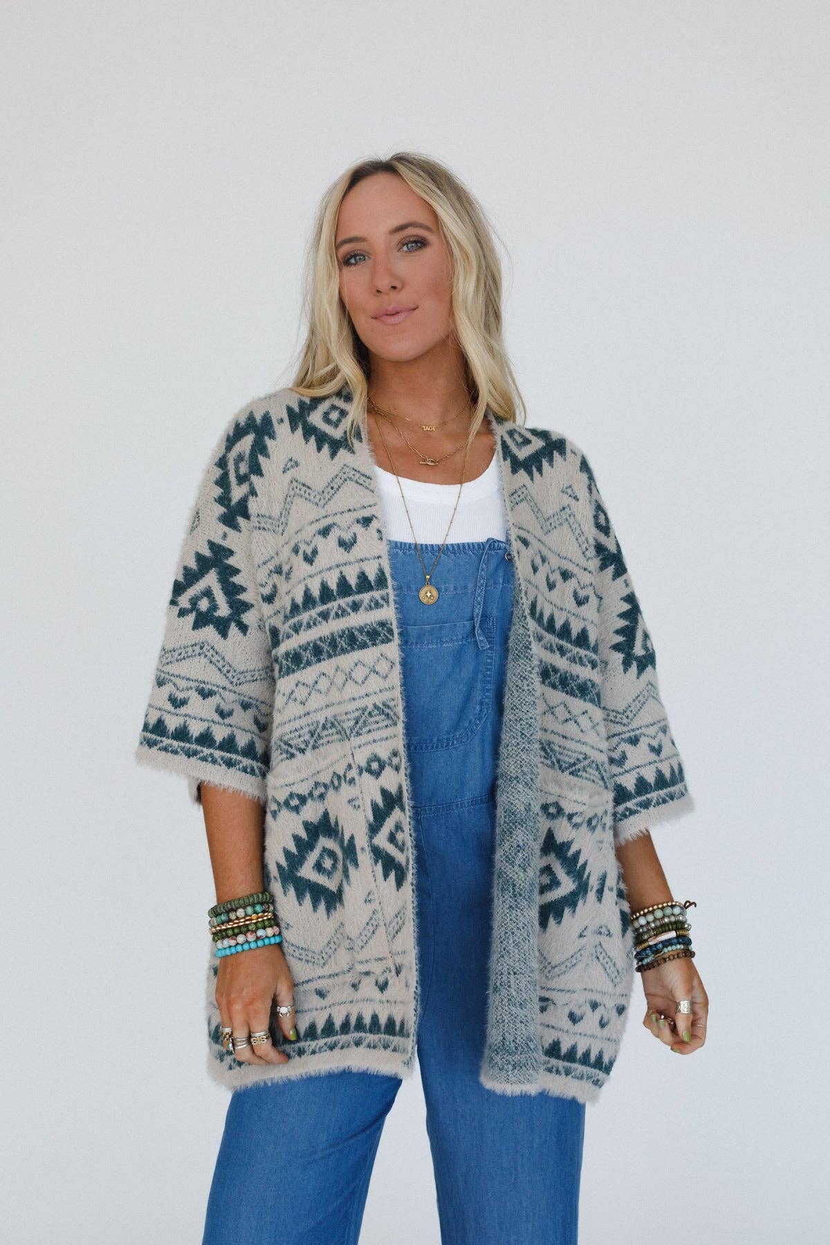 Wild Mesa Cardigan - Teal