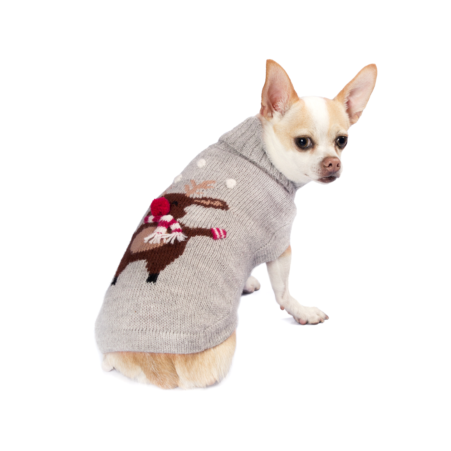 Christmas Moose Alpaca Dog Sweater