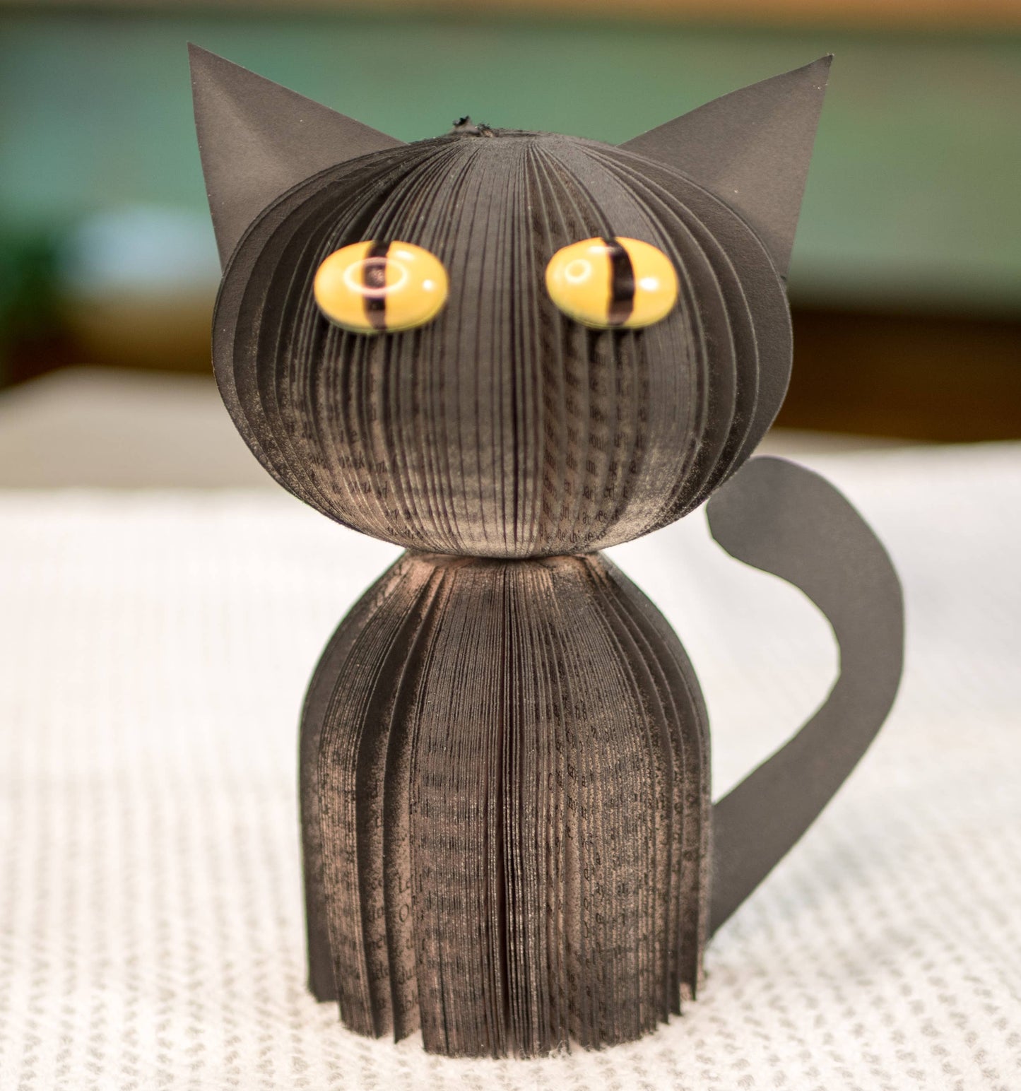 Black Cat-Halloween Decor-Book Gift-Christmas Gift