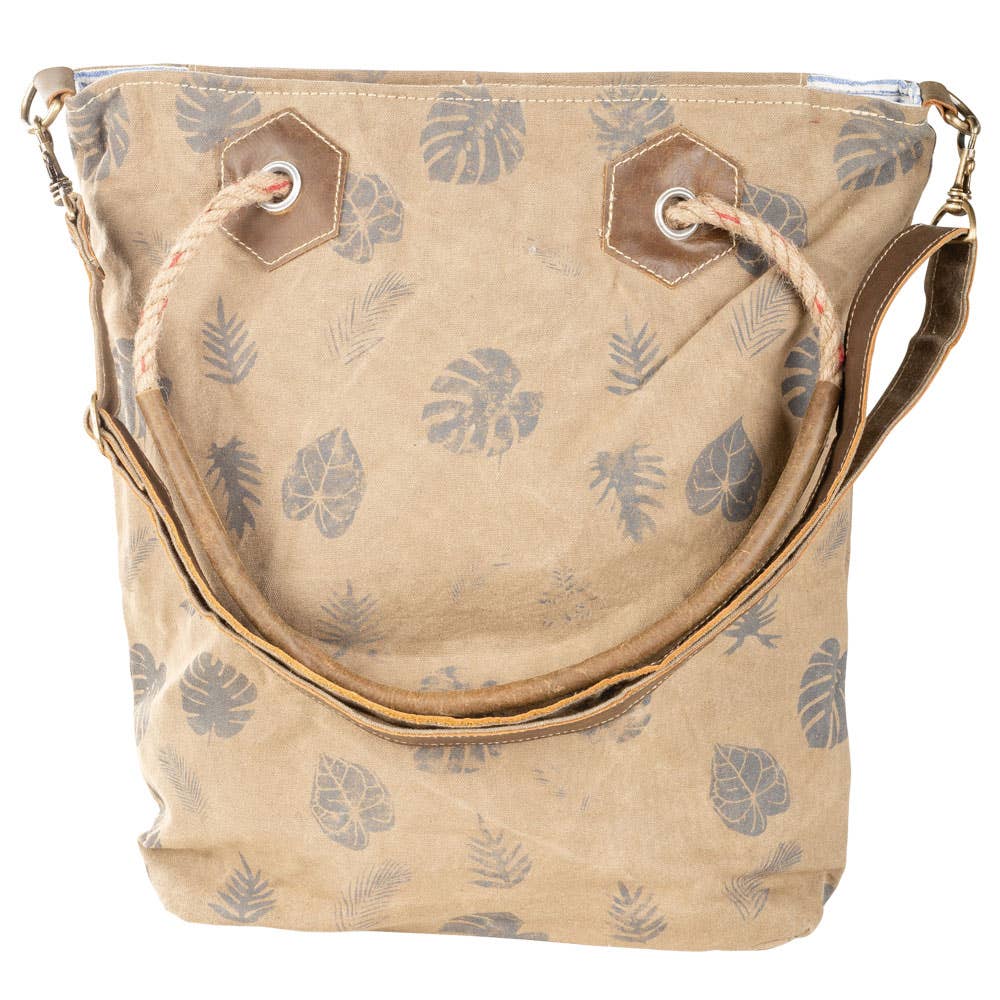 Floral Dragonfly Tote
