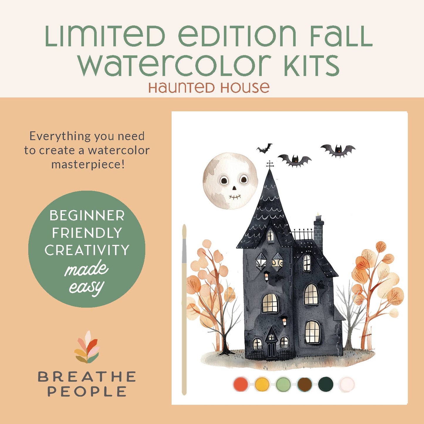 Watercolor Activity Kit – Haunted Castle