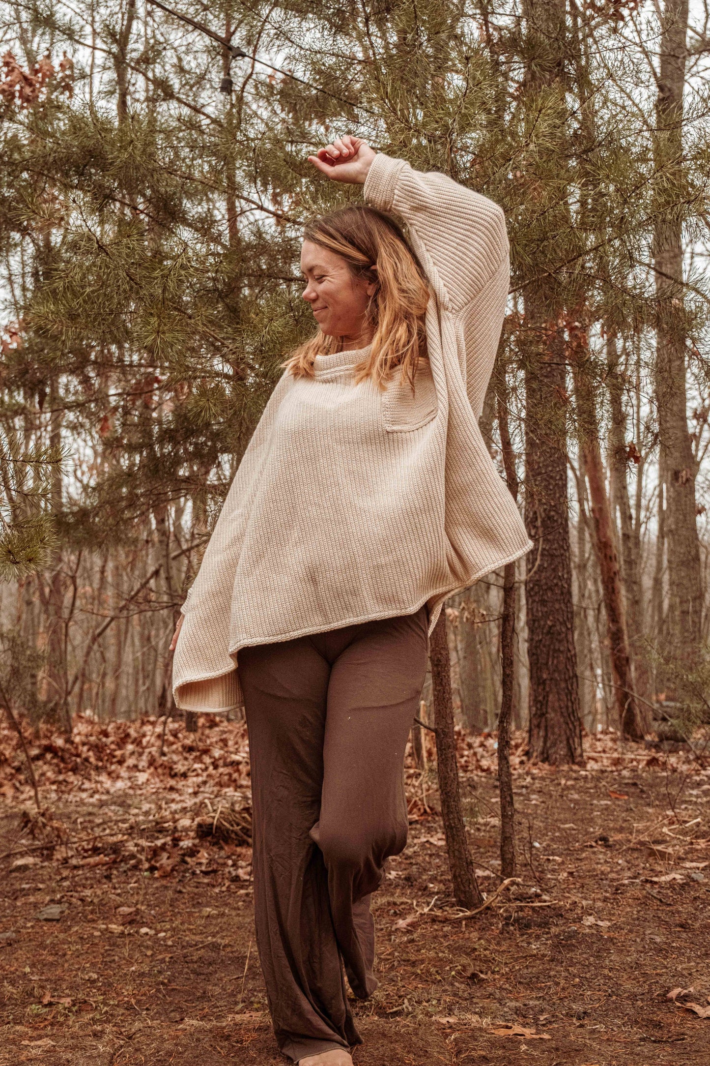 100% Organic Cotton Unisex Pocket Oversized Pullover Sweater