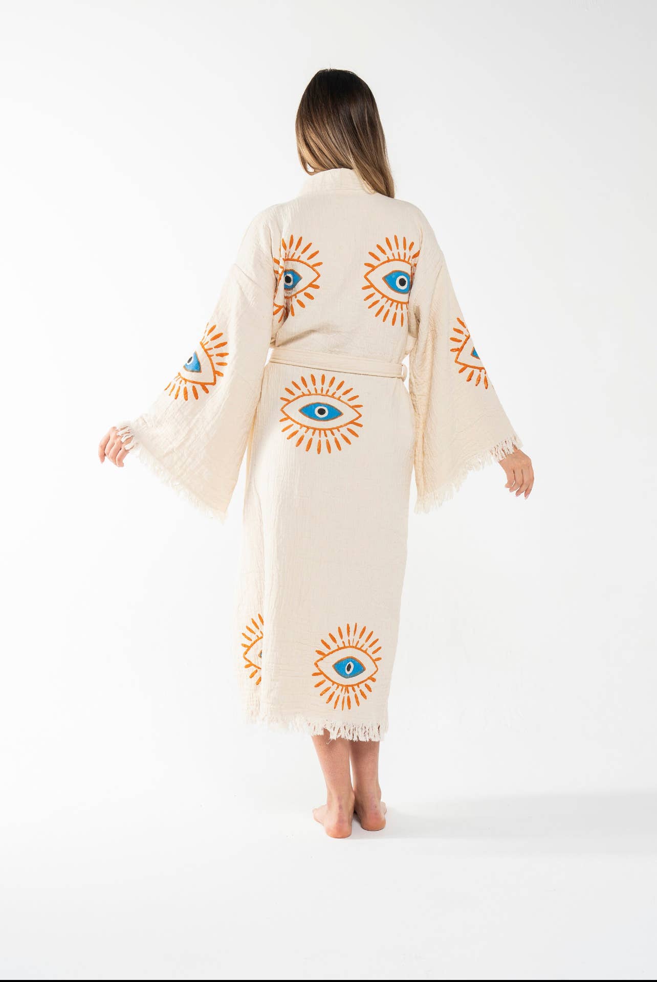 Mystic Eye  Kimono Robe, Lounge Wear, Beach Wear