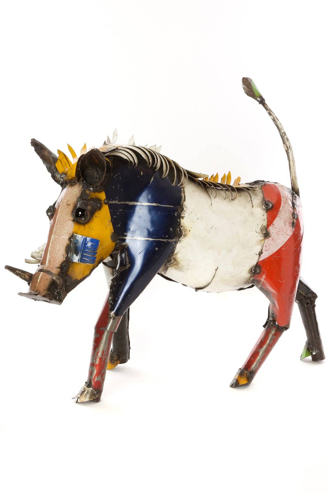 Recycled Oil Drum Wart Hog Sculptures