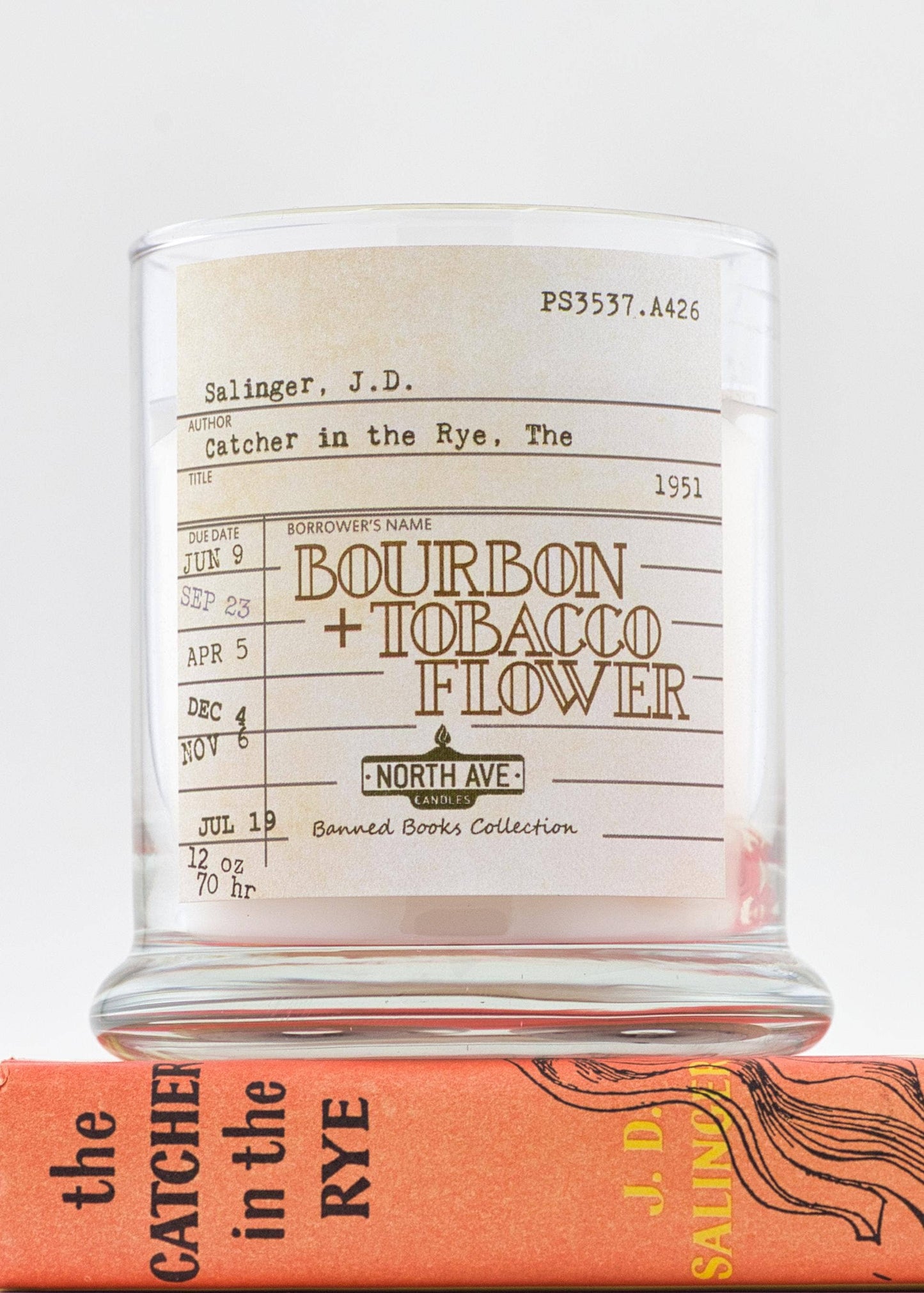 Banned Book Candle / The Catcher in the Rye / Bookish Gift