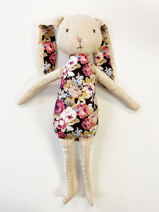 Large Floral Bunny Doll