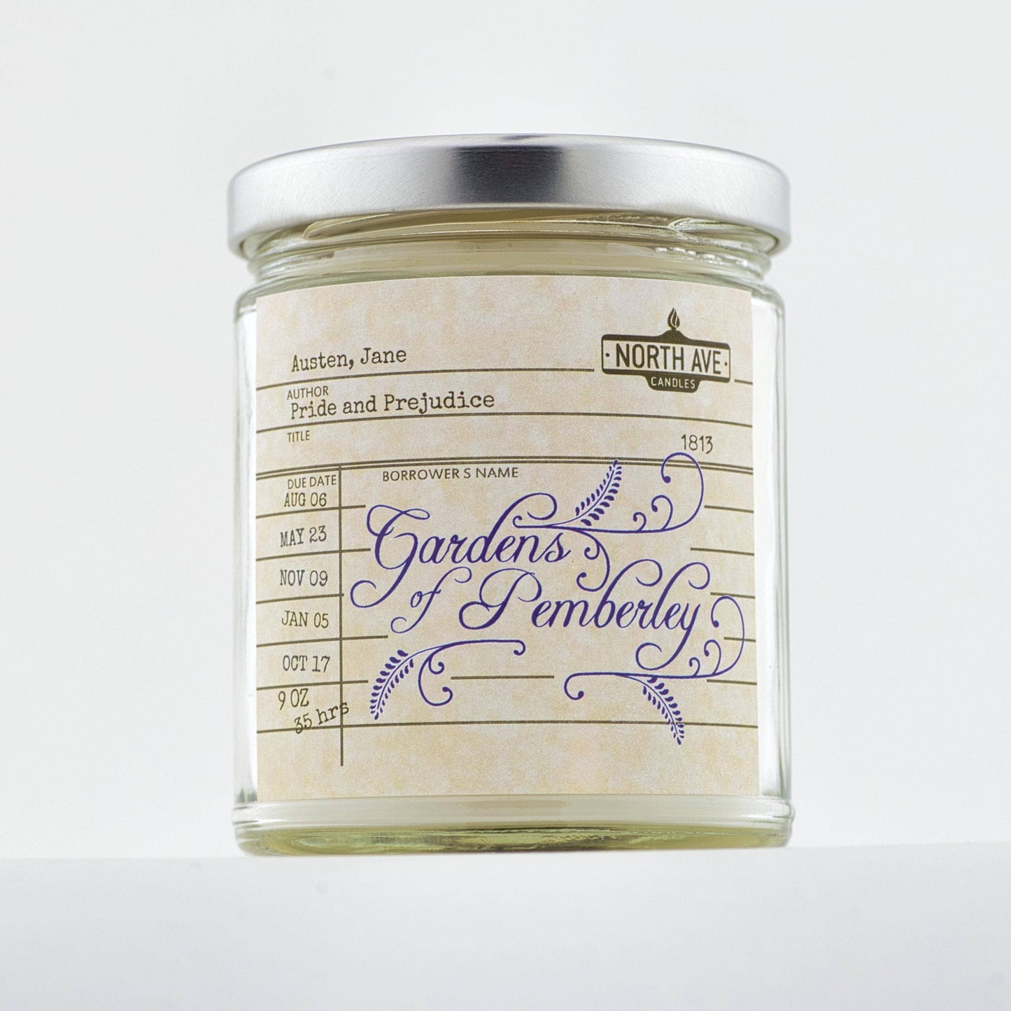 Book Candle / Pride and Prejudice / Jane Austen Gift /