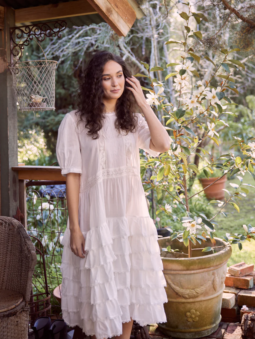 WOMEN'S - Clementine Dress, Alabaster White