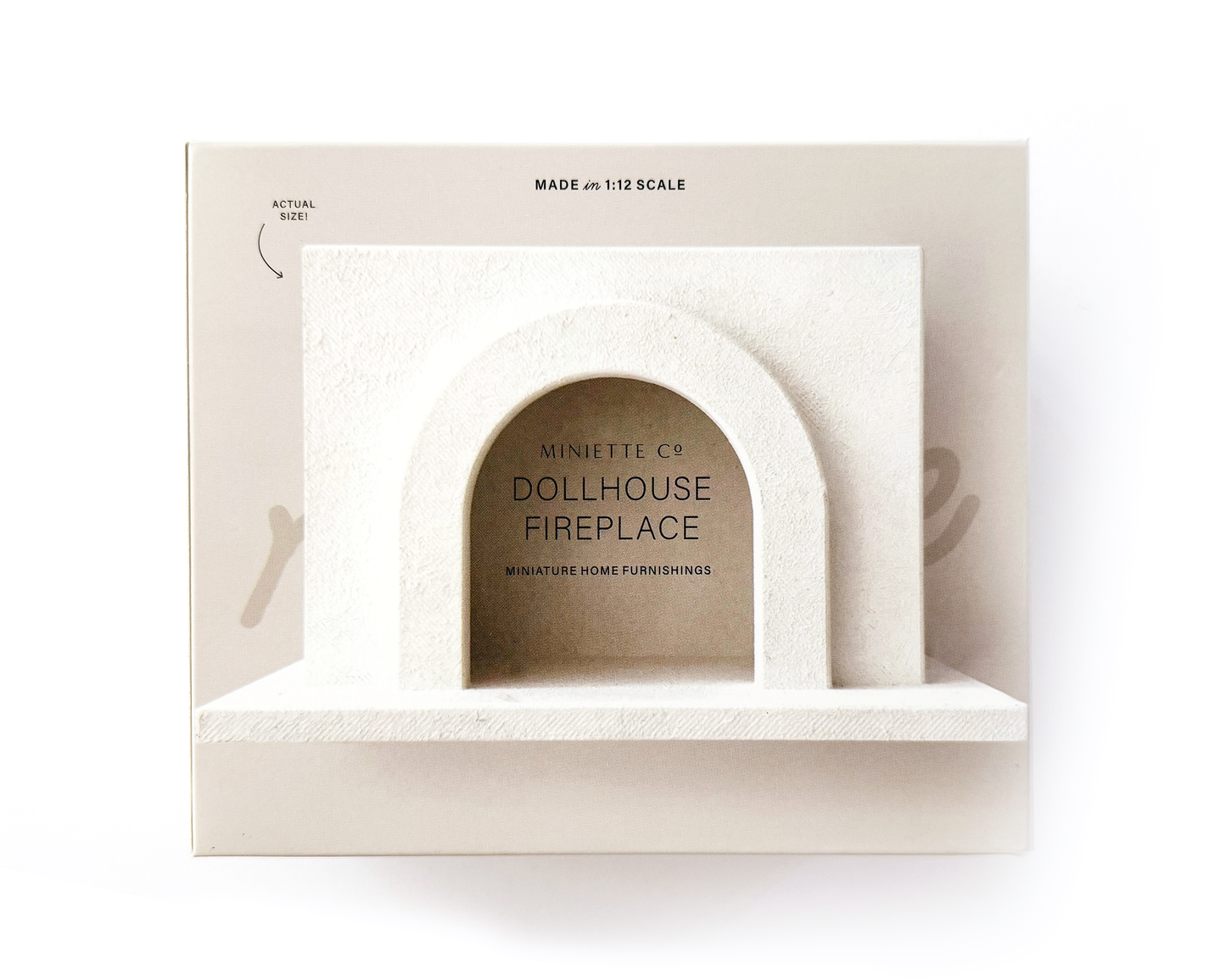 Modern Miniature Dollhouse Fireplace