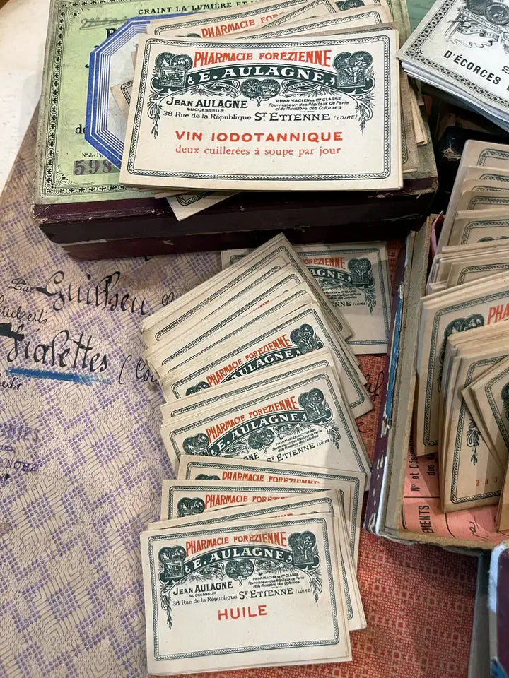 Antique French Labels in bundles of 8