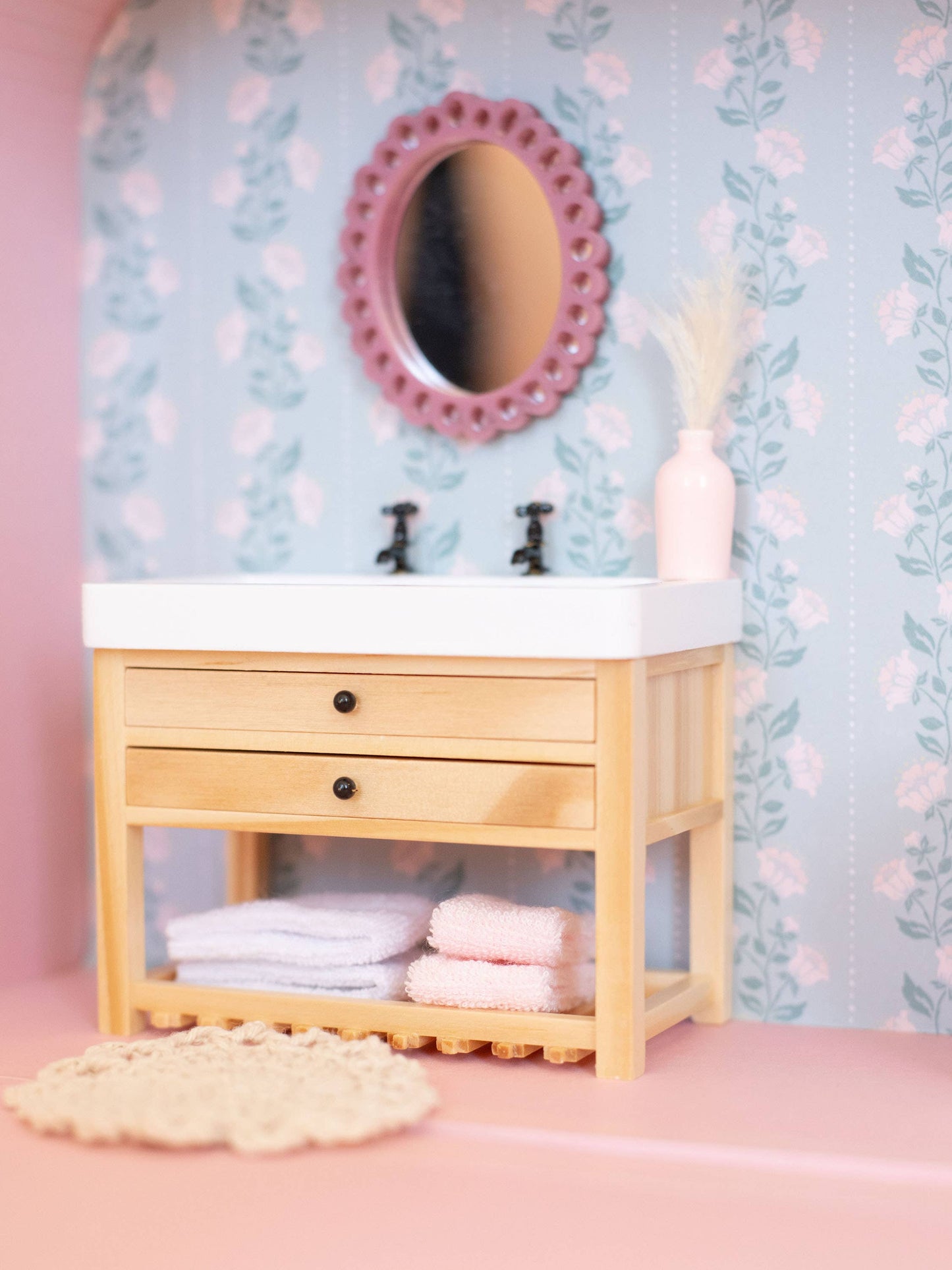 Dollhouse Miniature Pink Vase | 5 Styles