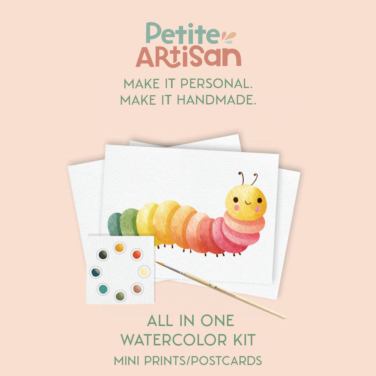 Garden Friends Watercolor Postcard Kit — Paint, Keep, or Send to Someone You Love