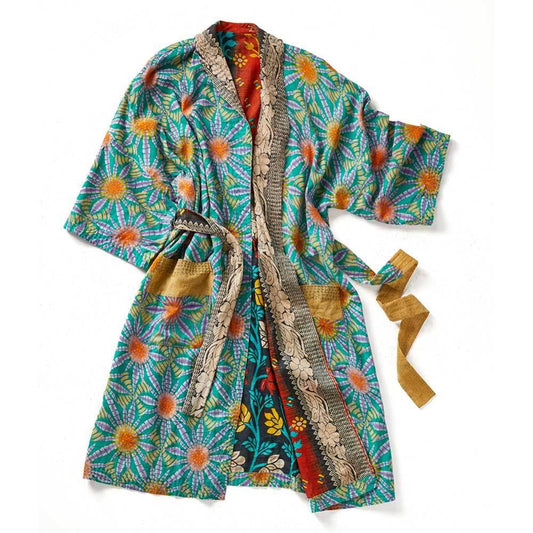 Recycled Sari Spa Bath Robe