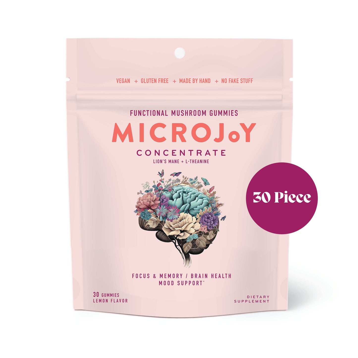 Concentrate Mushroom Gummies (30) / Vegan Supplement / Focus