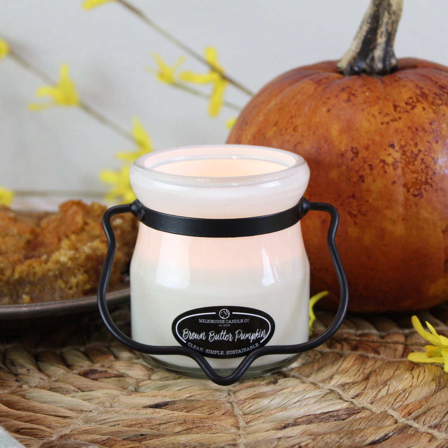 5 oz Cream Jar Candle: Brown Butter Pumpkin