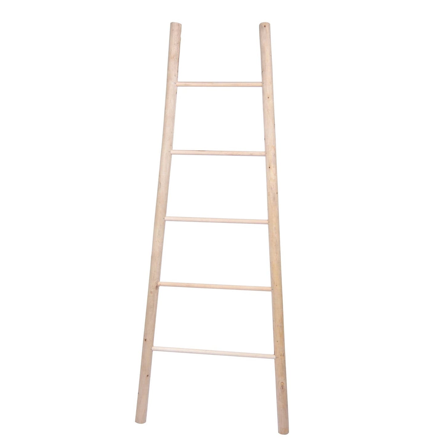 Decorative Wood Ladder - Natural.  2in diameter rungs