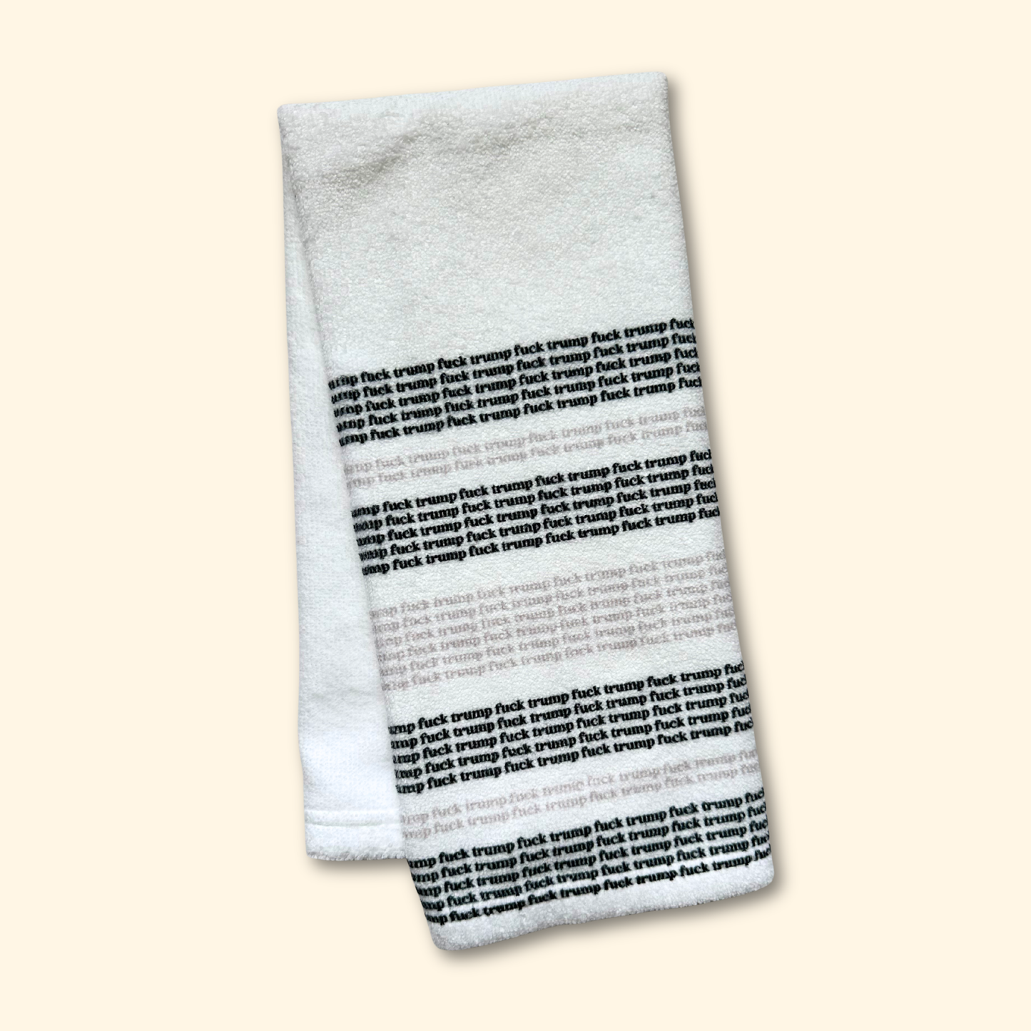 Minimalist Fuck Trump Hand Towel