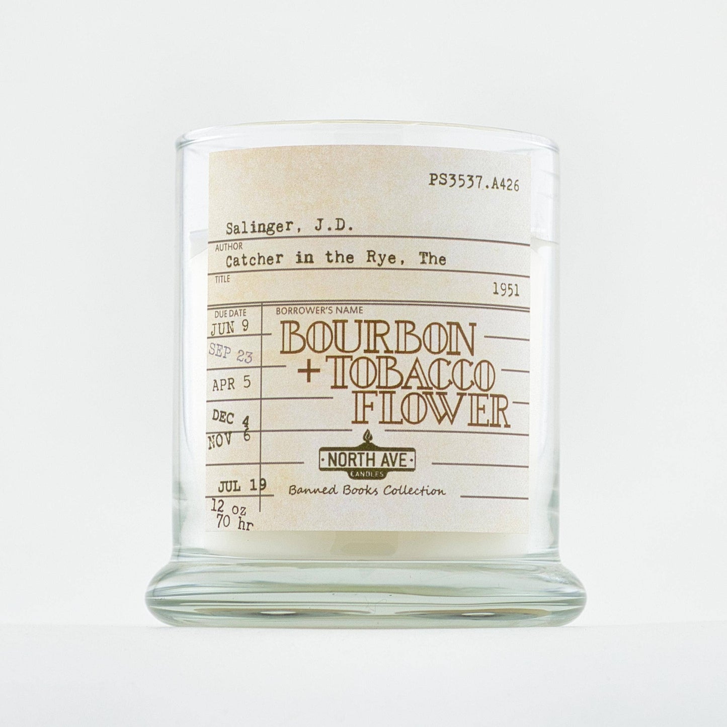 Banned Book Candle / The Catcher in the Rye / Bookish Gift