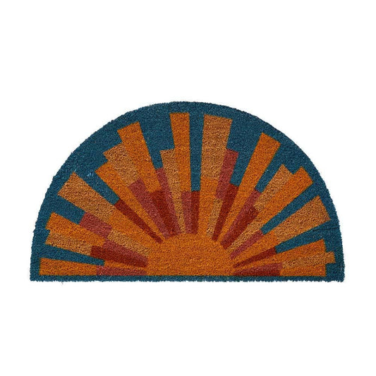 Sunset Coconut Fiber Welcome Mat